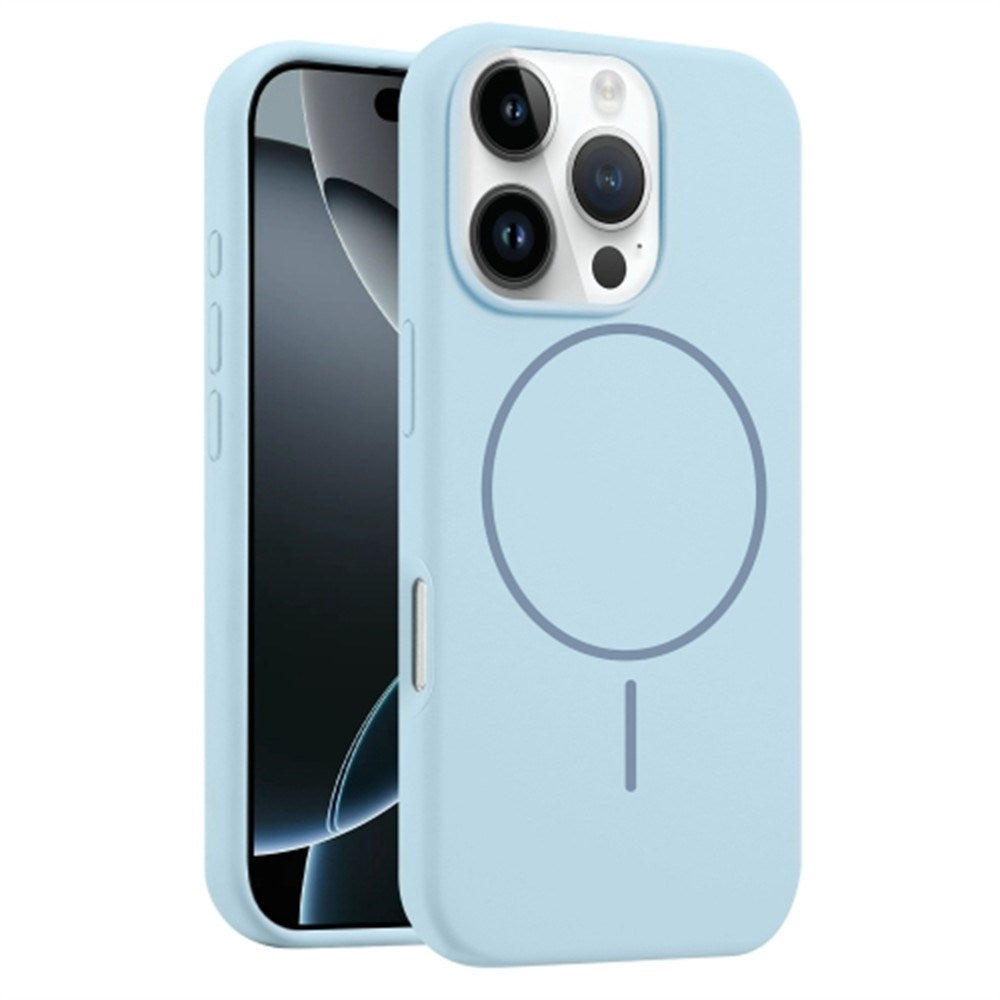 EIDERWOOD iPhone 16 Pro Silikone Cover - MagSafe Kompatibel - Lyseblå