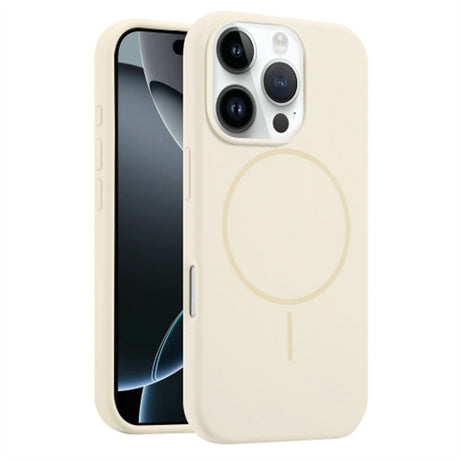 EIDERWOOD iPhone 16 Pro Silikone Cover - MagSafe Kompatibel - Beige
