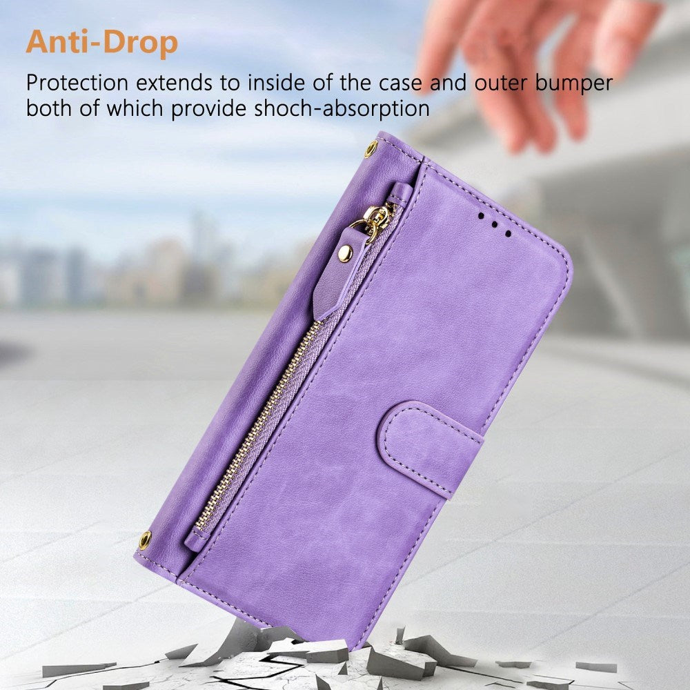 EIDERWOOD Xiaomi Redmi Note 14 Pro+ / 14 Pro (5G) Flip Cover m. Kortholder til 6 Kort & Lynlåslomme - Lilla