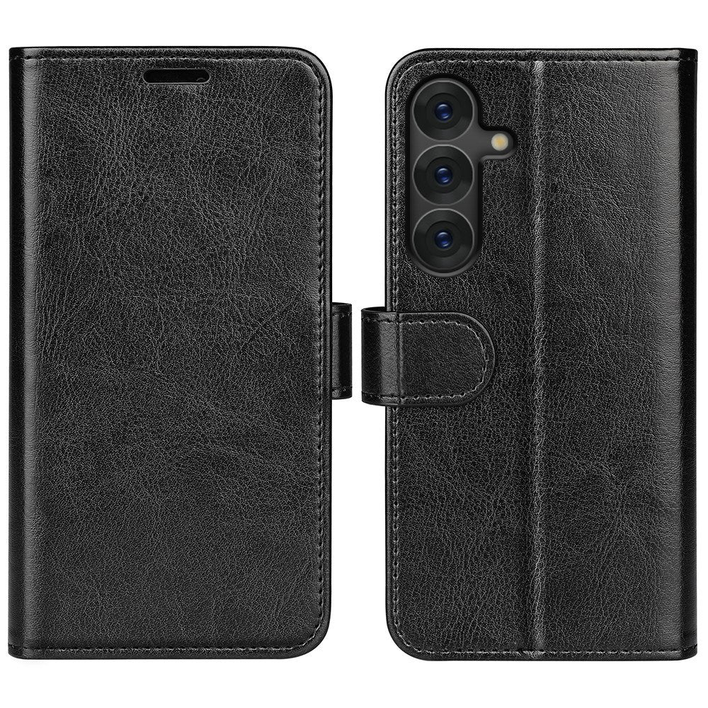 EIDERWOOD Samsung Galaxy S25+ (Plus) Kunstlæder Flip Cover m. Kortholder & Ståfunktion - Sort