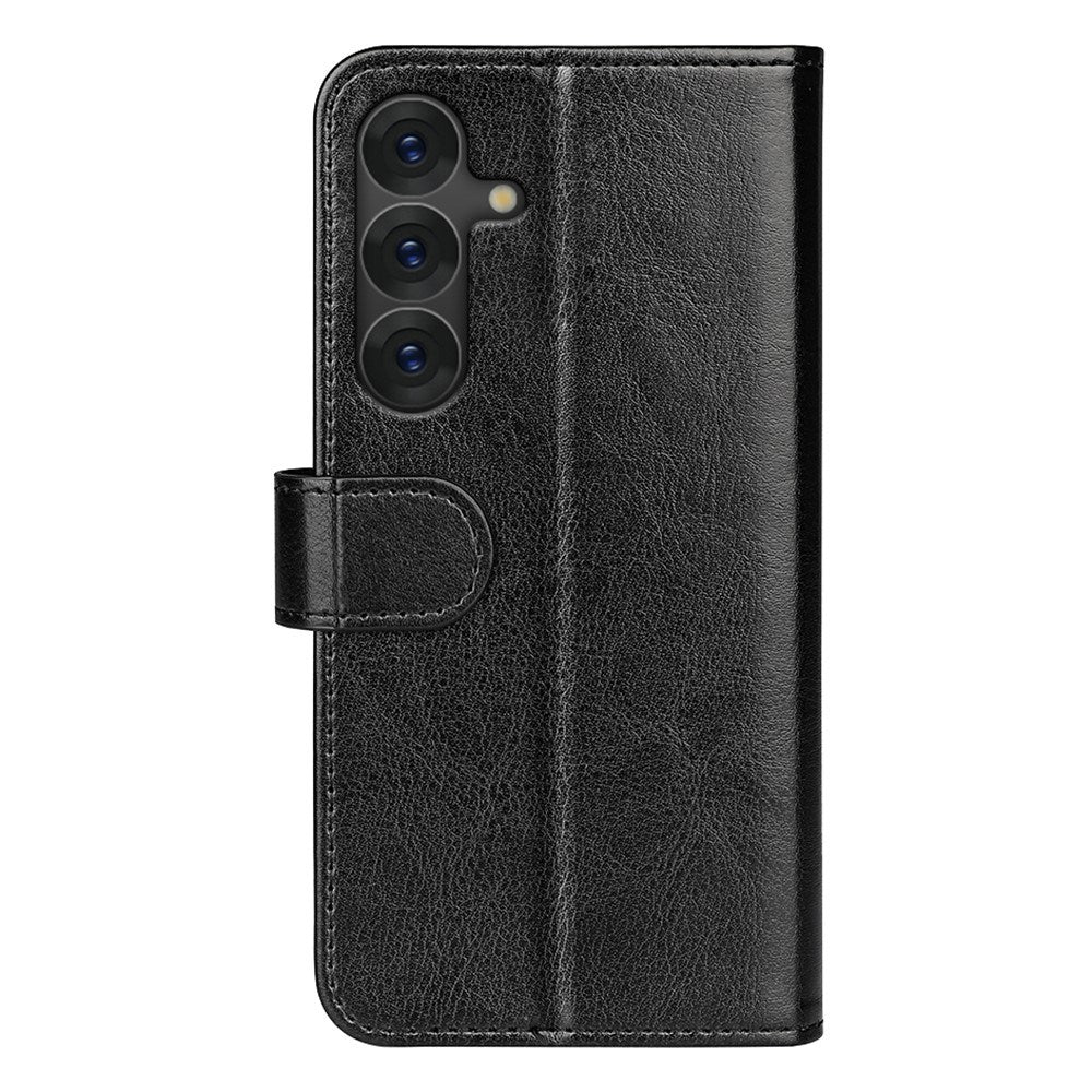 EIDERWOOD Samsung Galaxy S25+ (Plus) Kunstlæder Flip Cover m. Kortholder & Ståfunktion - Sort