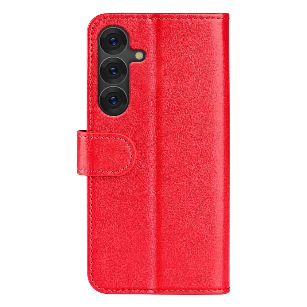 EIDERWOOD Samsung Galaxy S25+ (Plus) Kunstlæder Flip Cover m. Kortholder & Ståfunktion - Rød