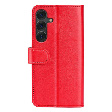 EIDERWOOD Samsung Galaxy S25+ (Plus) Kunstlæder Flip Cover m. Kortholder & Ståfunktion - Rød