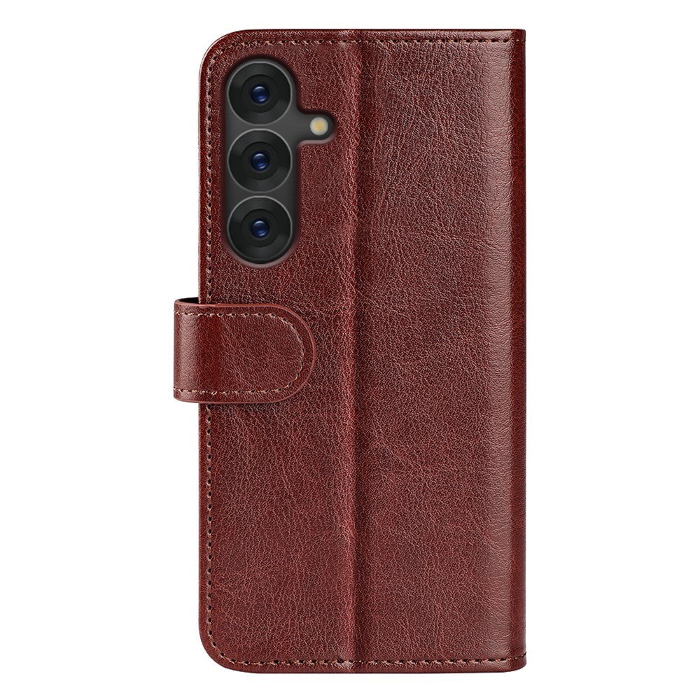 EIDERWOOD Samsung Galaxy S25+ (Plus) Kunstlæder Flip Cover m. Kortholder & Ståfunktion - Brun
