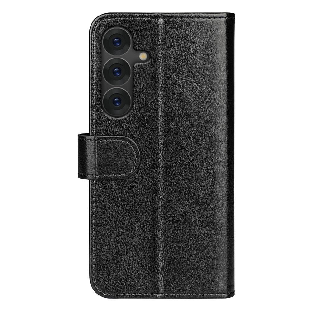 EIDERWOOD Samsung Galaxy S25 Kunstlæder Flip Cover m. Kortholder & Ståfunktion - Sort