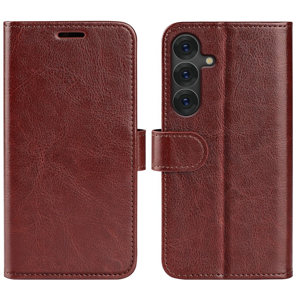 EIDERWOOD Samsung Galaxy S25 Kunstlæder Flip Cover m. Kortholder & Ståfunktion - Brun
