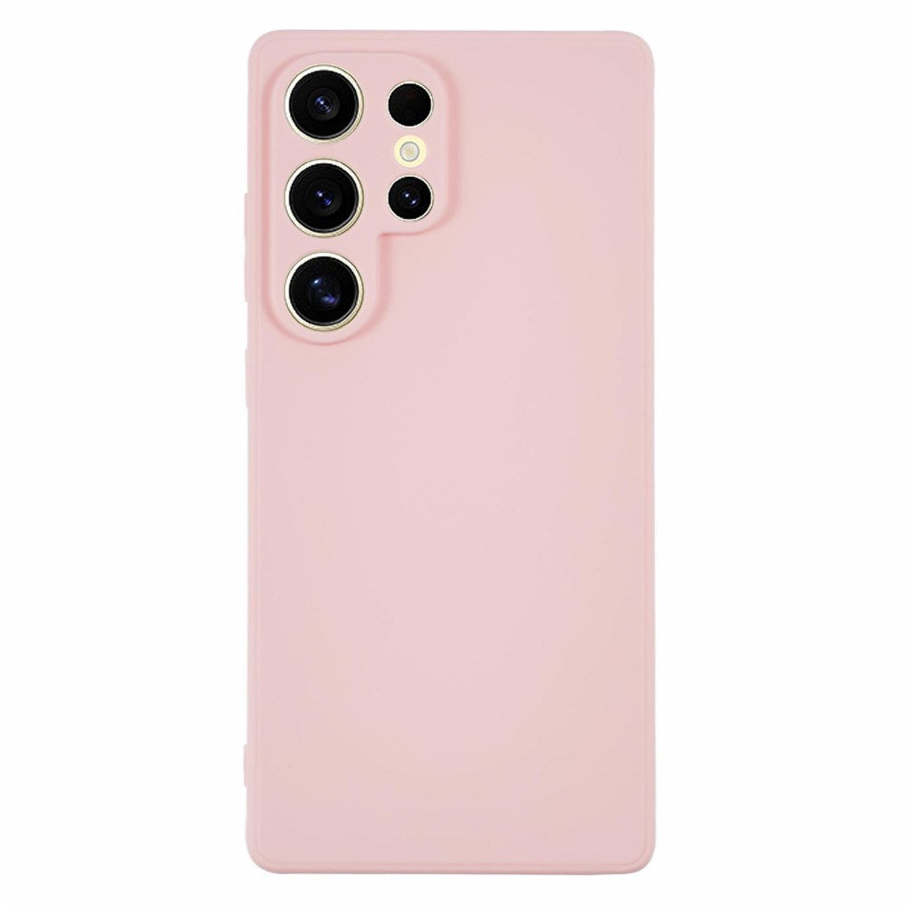 EIDERWOOD Samsung Galaxy S25 Ultra Fleksibelt Plast Shockproof Cover - Lyserød