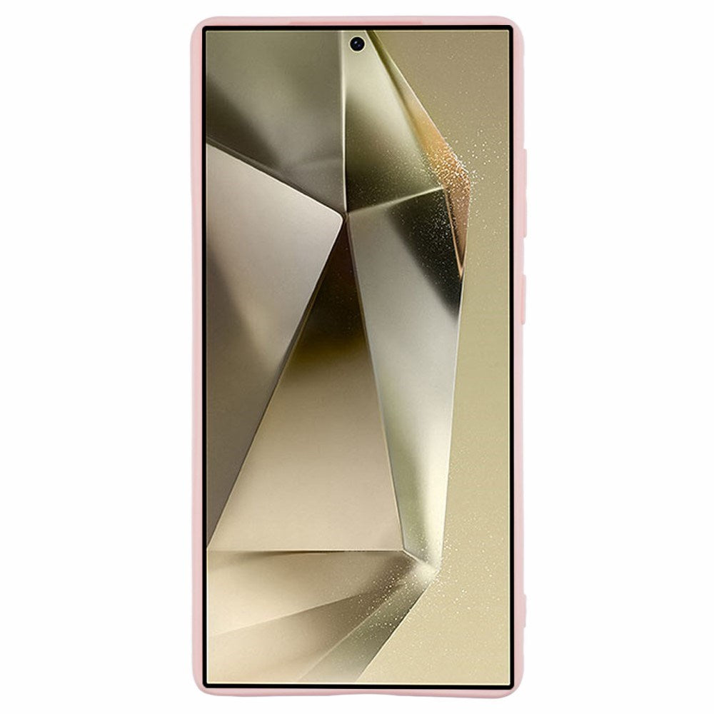 EIDERWOOD Samsung Galaxy S25 Ultra Fleksibelt Plast Shockproof Cover - Lyserød