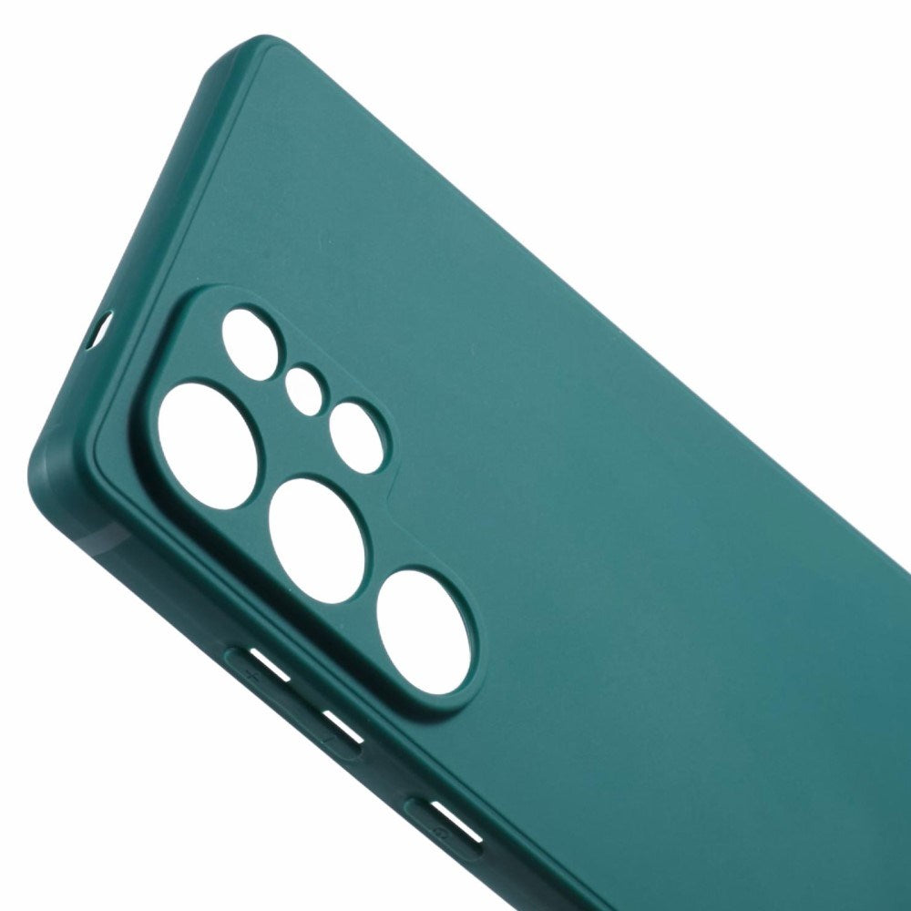 EIDERWOOD Samsung Galaxy S25 Ultra Fleksibelt Plast Shockproof Cover - Mørkegrøn