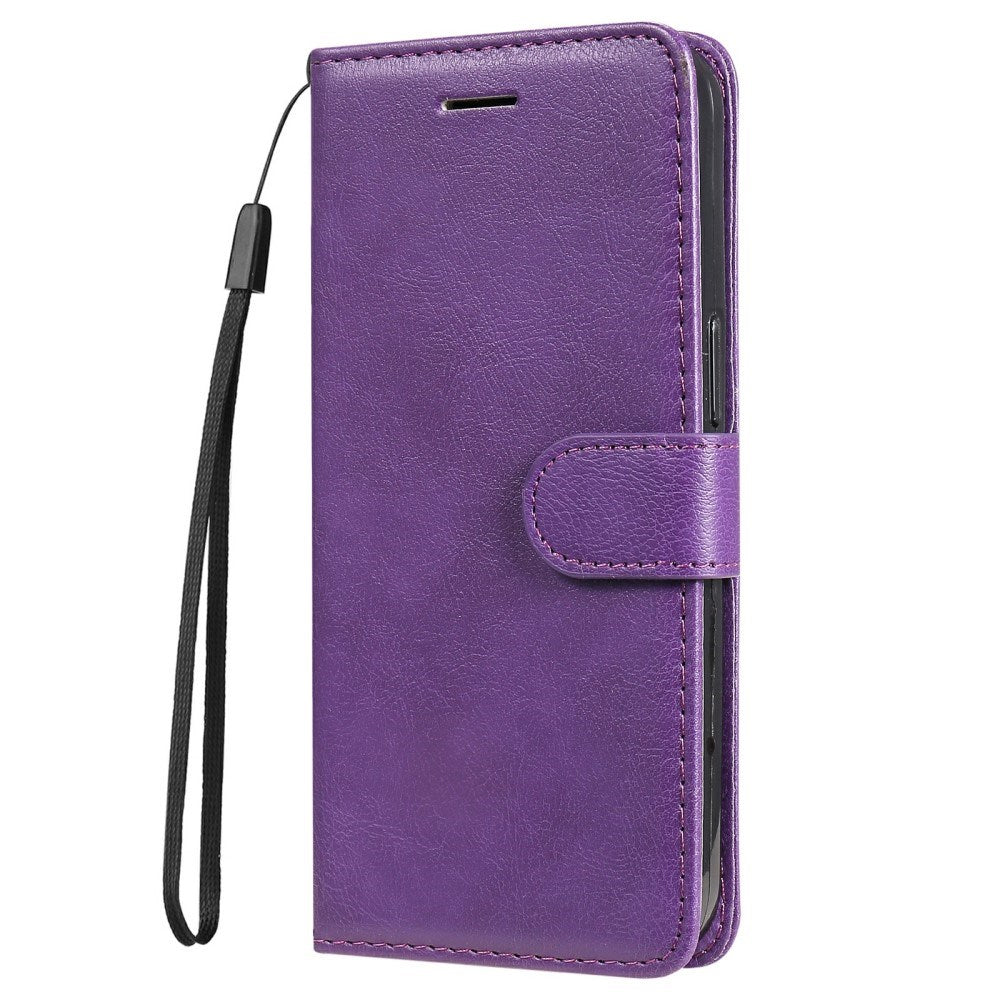 EIDERWOOD Google Pixel 9a Kunstlæder Flip Cover m. Kortholder & Strop - Lilla