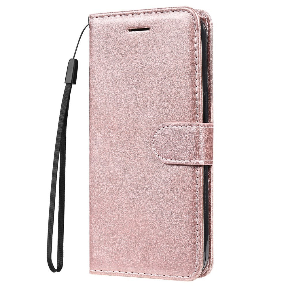 EIDERWOOD Google Pixel 9a Kunstlæder Flip Cover m. Kortholder & Strop - Lyserød