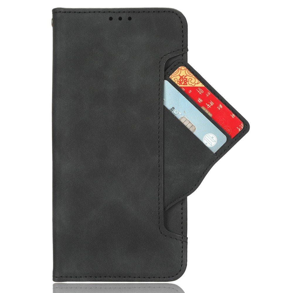 EIDERWOOD OnePlus 13 Kunstlæder Cover m. Ståfunktion & Ekstra Kortholder - Sort