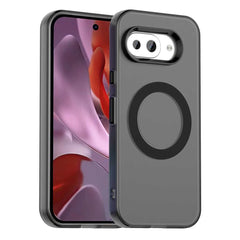 EIDERWOOD Google Pixel 9a Hybrid Plast Cover - MagSafe Kompatibel - Gennemsigtig / Sort