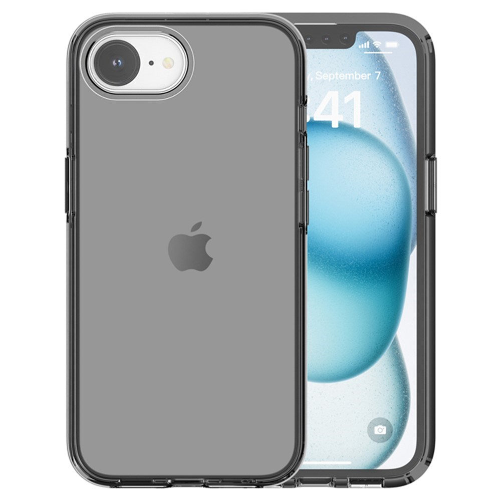 EIDERWOOD iPhone 17e / 16e Hybrid Plastik Cover - Gennemsigtig / Sort