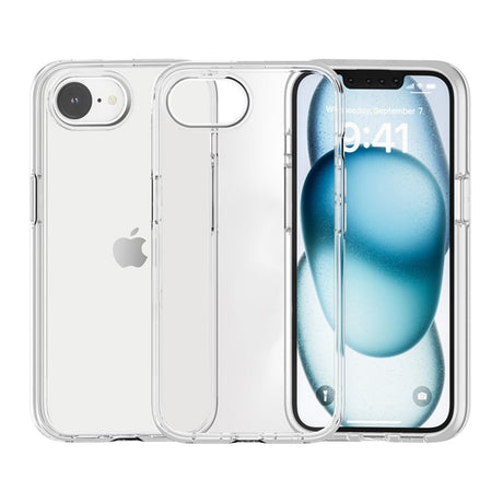 EIDERWOOD iPhone 17e / 16e Hybrid Plastik Cover m. Forstærkede Hjørner - Gennemsigtig