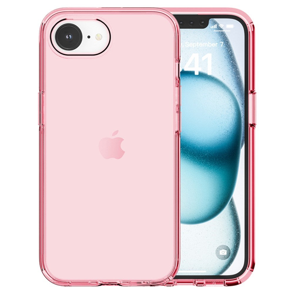 EIDERWOOD iPhone 17e / 16e Hybrid Plastik Cover - Gennemsigtig / Lyserød