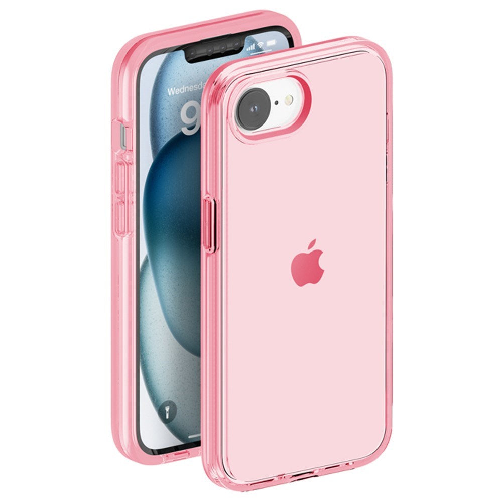 EIDERWOOD iPhone 17e / 16e Hybrid Plastik Cover - Gennemsigtig / Lyserød