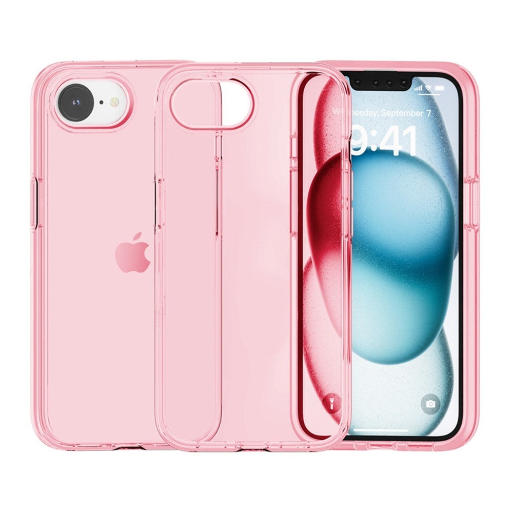 EIDERWOOD iPhone 17e / 16e Hybrid Plastik Cover - Gennemsigtig / Lyserød