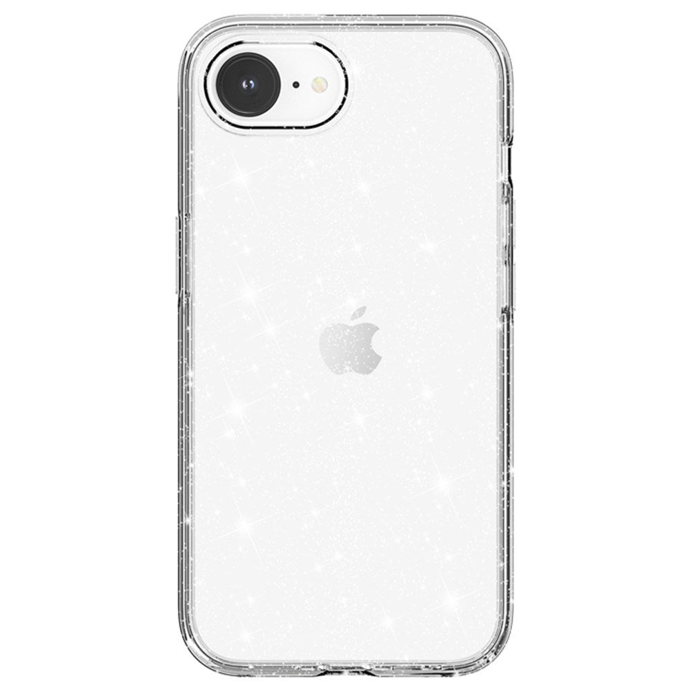 EIDERWOOD iPhone 17e / 16e Hybrid Glitter Plastik Cover - MagSafe Kompatibel - Hvid