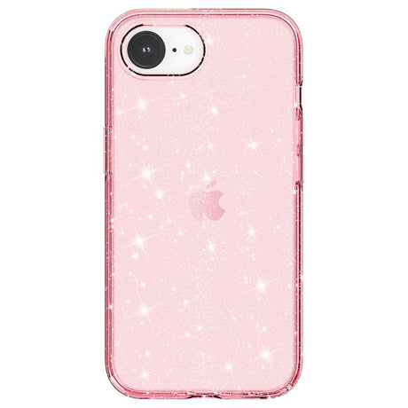 EIDERWOOD iPhone 17e / 16e Hybrid Glitter Plastik Cover - MagSafe Kompatibel - Lyserød