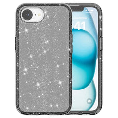 EIDERWOOD iPhone 16e Hybrid Glitter Plastik Cover - MagSafe Kompatibel - Sort