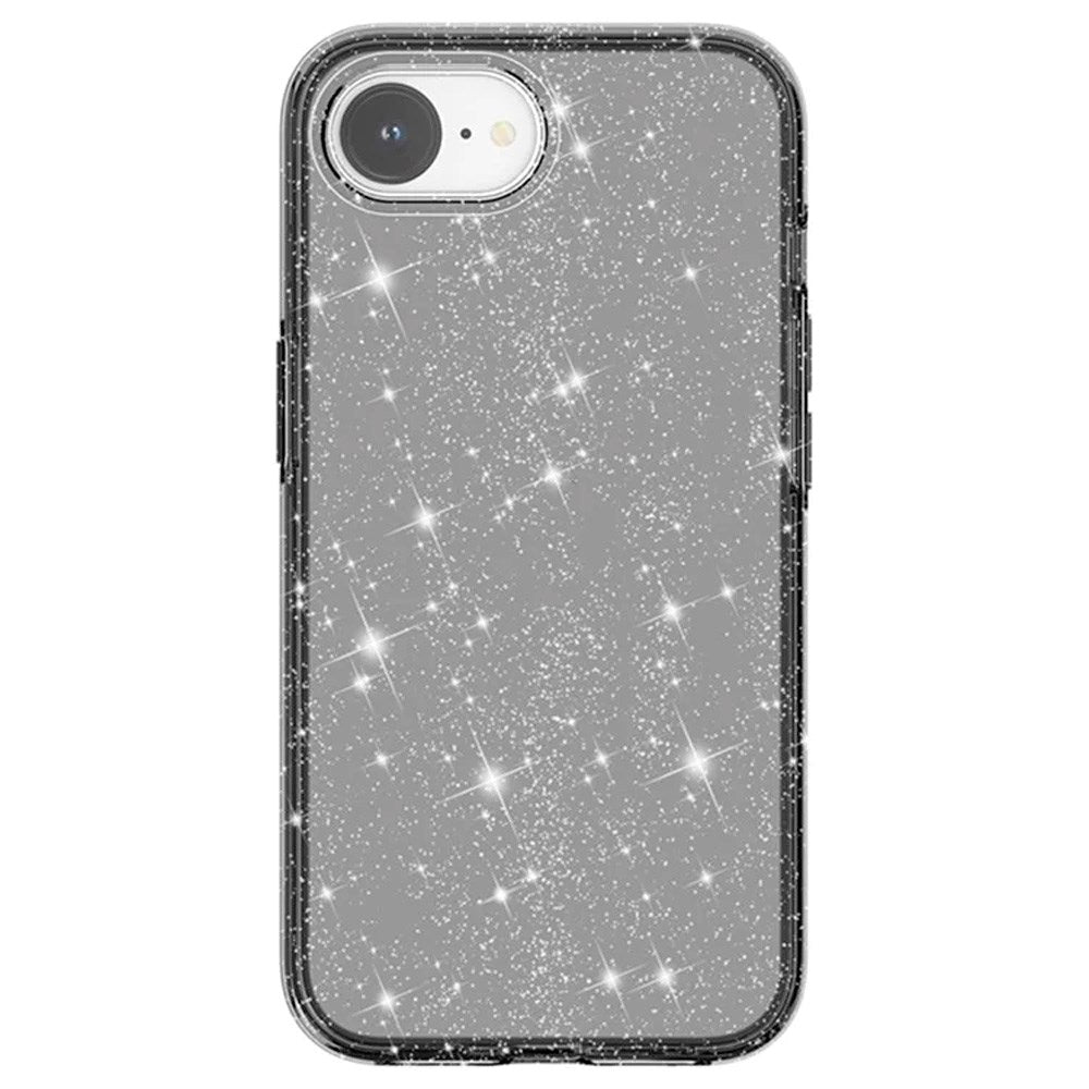 EIDERWOOD iPhone 17e / 16e Hybrid Glitter Plastik Cover - MagSafe Kompatibel - Sort