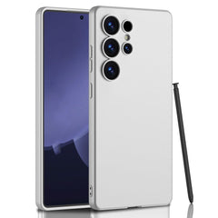 EIDERWOOD Samsung Galaxy S25 Ultra Slim Plastik Cover inkl. Lille Stylus - Sølv