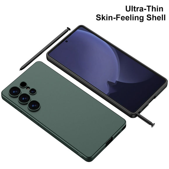 EIDERWOOD Samsung Galaxy S25 Ultra Slim Plastik Cover inkl. Lille Stylus - Sølv