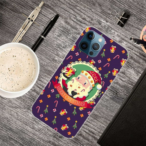 iPhone 14 Pro Fleksibelt Plast Jule Cover - Juletema
