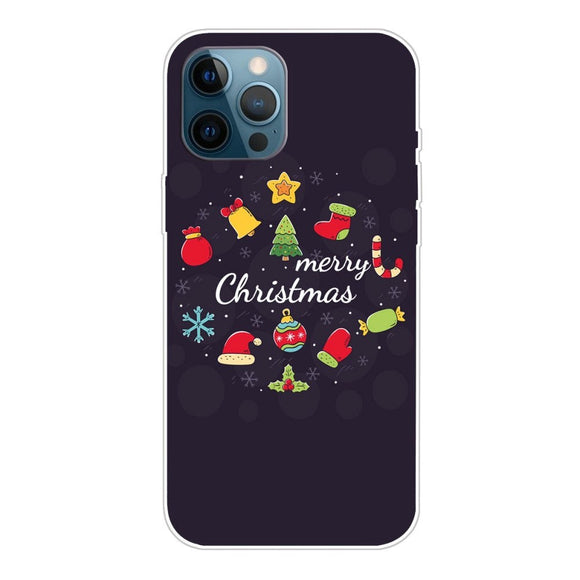 iPhone 14 Pro Fleksibelt Plast Jule Cover - Juledekoration