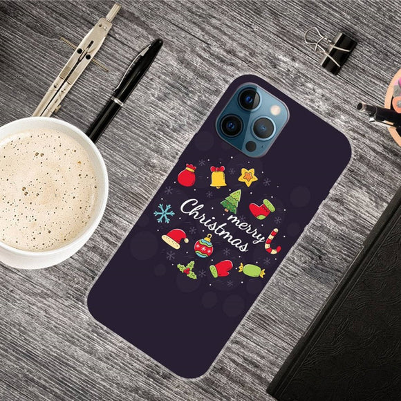 iPhone 14 Pro Fleksibelt Plast Jule Cover - Juledekoration