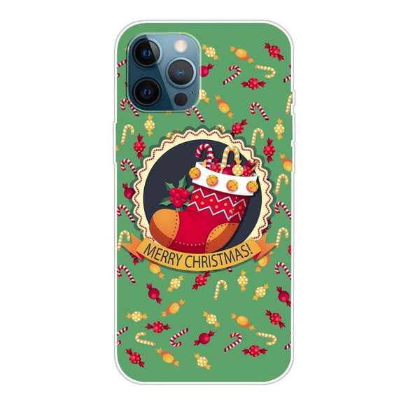 iPhone 14 Pro Fleksibelt Plast Jule Cover - Julesok og Slik
