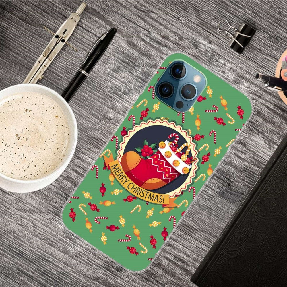 iPhone 14 Pro Fleksibelt Plast Jule Cover - Julesok og Slik