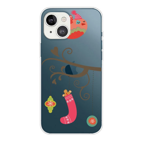 iPhone 14 Fleksibel Plastik Jule Cover - Julepynt