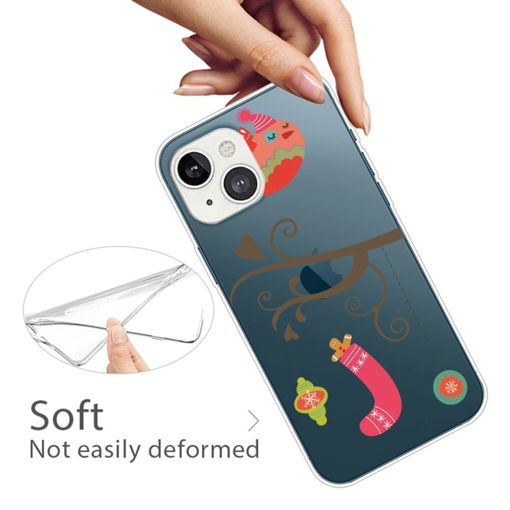 iPhone 14 Fleksibel Plastik Jule Cover - Julepynt