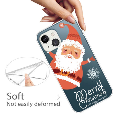 iPhone 14 Fleksibel Plastik Jule Cover - Julemand