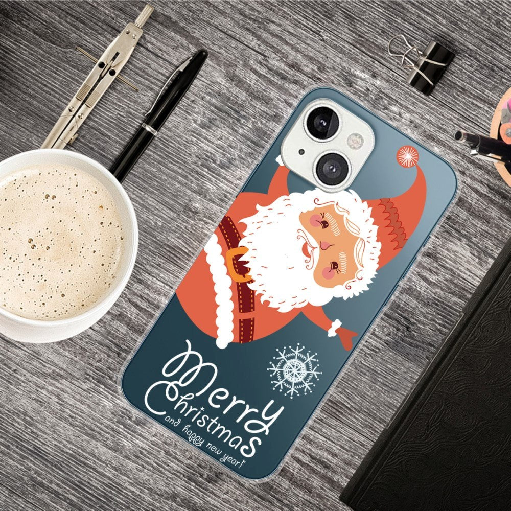 iPhone 14 Fleksibel Plastik Jule Cover - Julemand