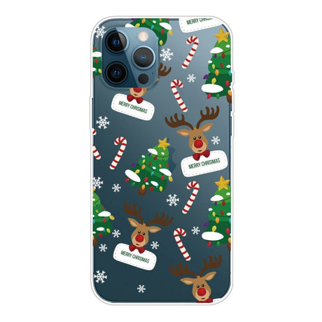 iPhone 14 Pro Fleksibel Plastik Jule Cover - Julepynt