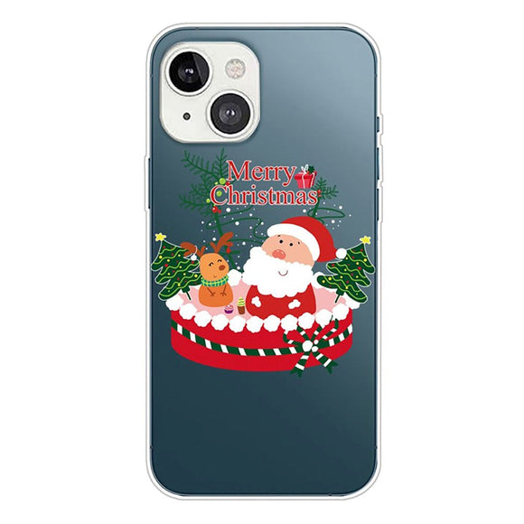 iPhone 14 Fleksibelt Plast Jule Cover - Merry Christmas - Gaveæske