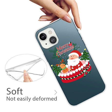 iPhone 14 Fleksibelt Plast Jule Cover - Merry Christmas - Gaveæske