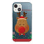 iPhone 14 Fleksibelt Plast Jule Cover - Merry Christmas - Rensdyr med Butterfly