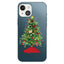 iPhone 14 Plus Fleksibelt Plast Jule Cover - Pyntet Juletræ
