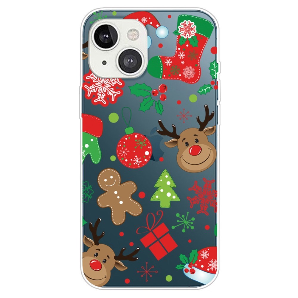 iPhone 14 Plus Fleksibelt Plast Jule Cover - Juledekorationer