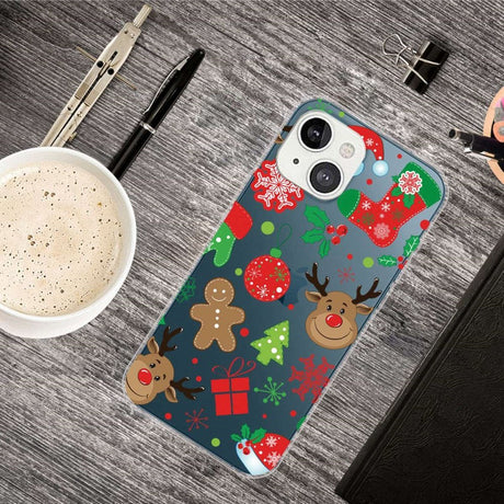 iPhone 14 Plus Fleksibelt Plast Jule Cover - Juledekorationer