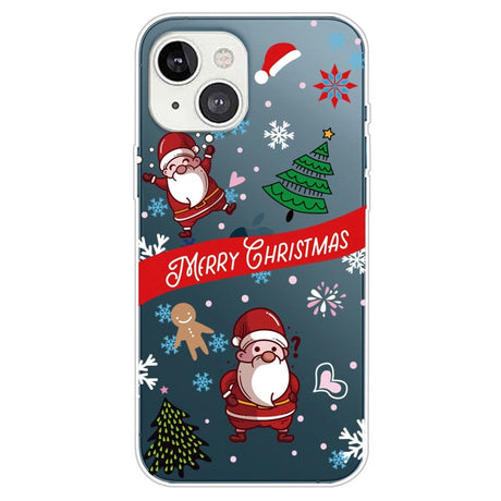 iPhone 14 Plus Fleksibelt Plast Jule Cover - To Julemænd