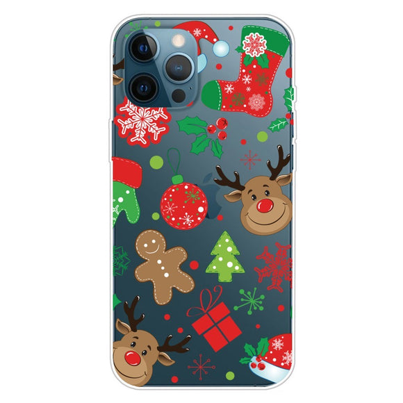 iPhone 14 Pro Fleksibelt Plast Jule Cover - Jule Stickers