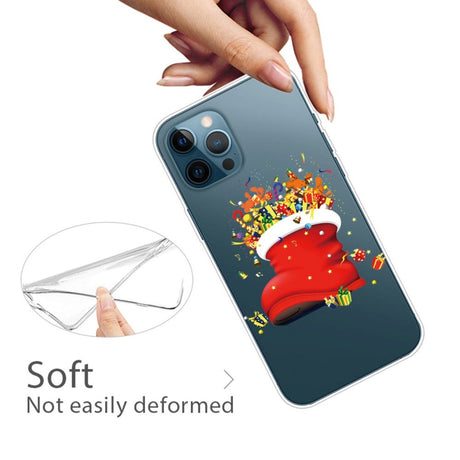 iPhone 14 Pro Max Fleksibelt Plast Jule Cover - Julesok med Gaver