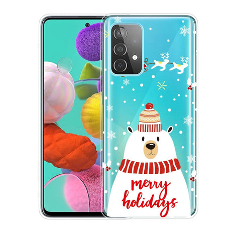 Samsung Galaxy A33 (5G) Fleksibelt Plast Julecover - Isbjørn