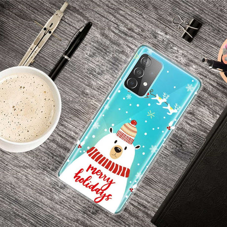 Samsung Galaxy A33 (5G) Fleksibelt Plast Julecover - Isbjørn