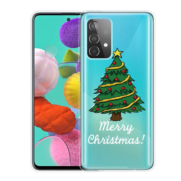 Samsung Galaxy A33 (5G) Fleksibelt Plast Julecover - Juletræ